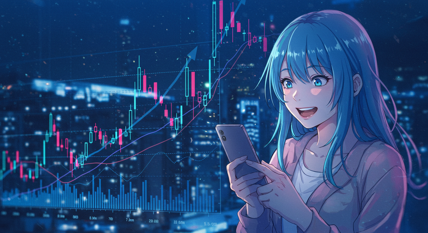 急騰する株価