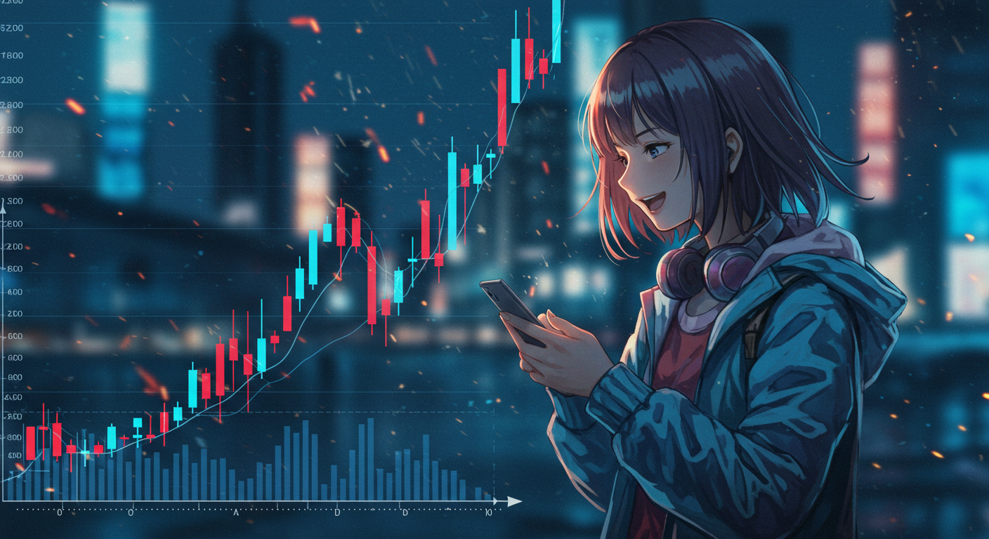 上がる株価