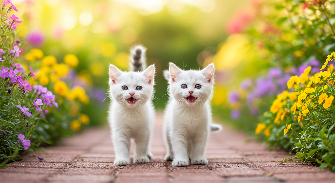幸運を呼び込む子猫