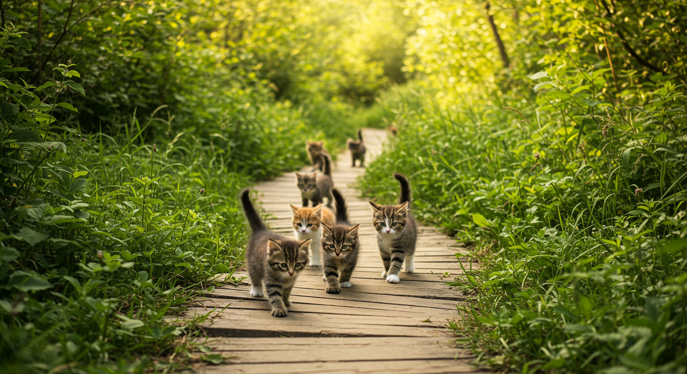 幸運を呼ぶ猫たち