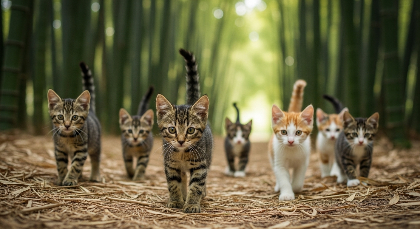 幸運を呼ぶ猫たち